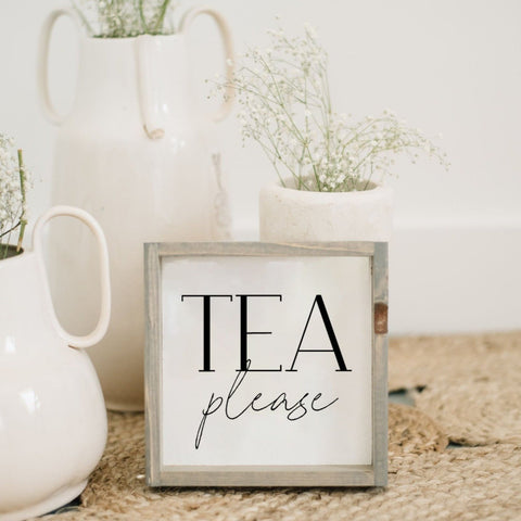 Tea Please | Wood Sign - WilliamRaeDesigns