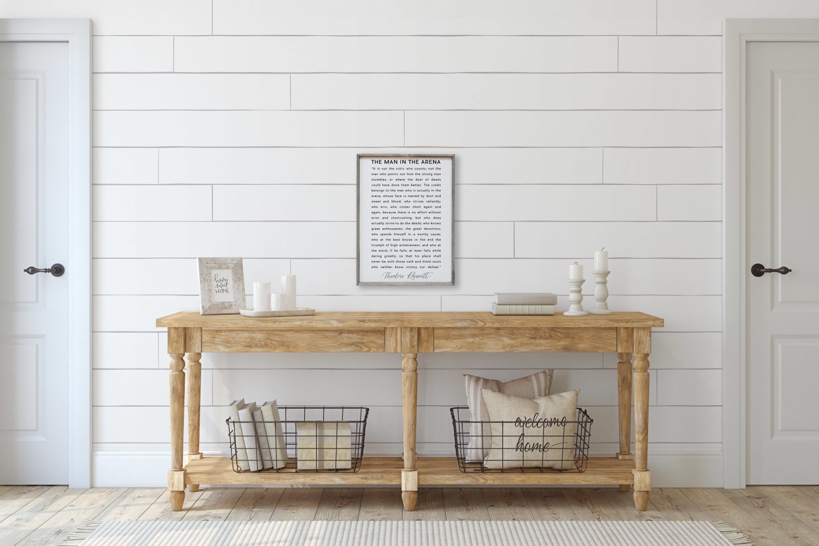 The Man in the Arena Quote | Wood Sign - WilliamRaeDesigns