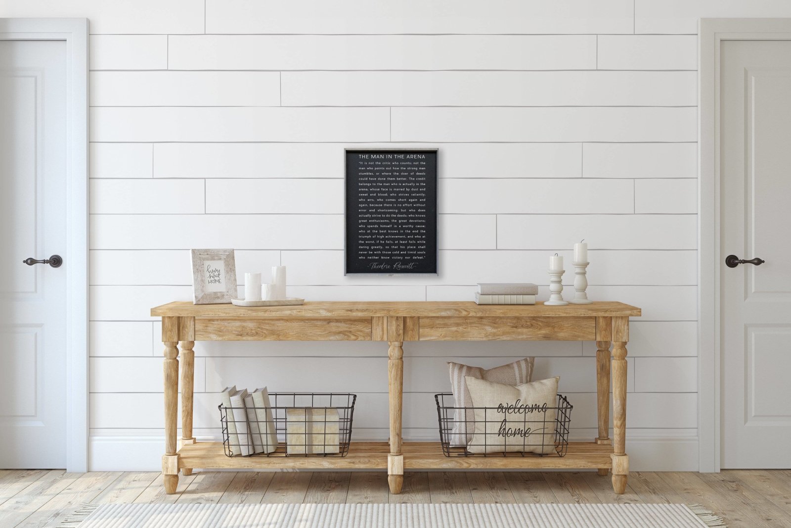 The Man in the Arena Quote | Wood Sign - WilliamRaeDesigns