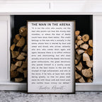 The Man in the Arena Quote | Wood Sign - WilliamRaeDesigns