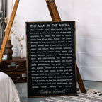 The Man in the Arena Quote | Wood Sign - WilliamRaeDesigns
