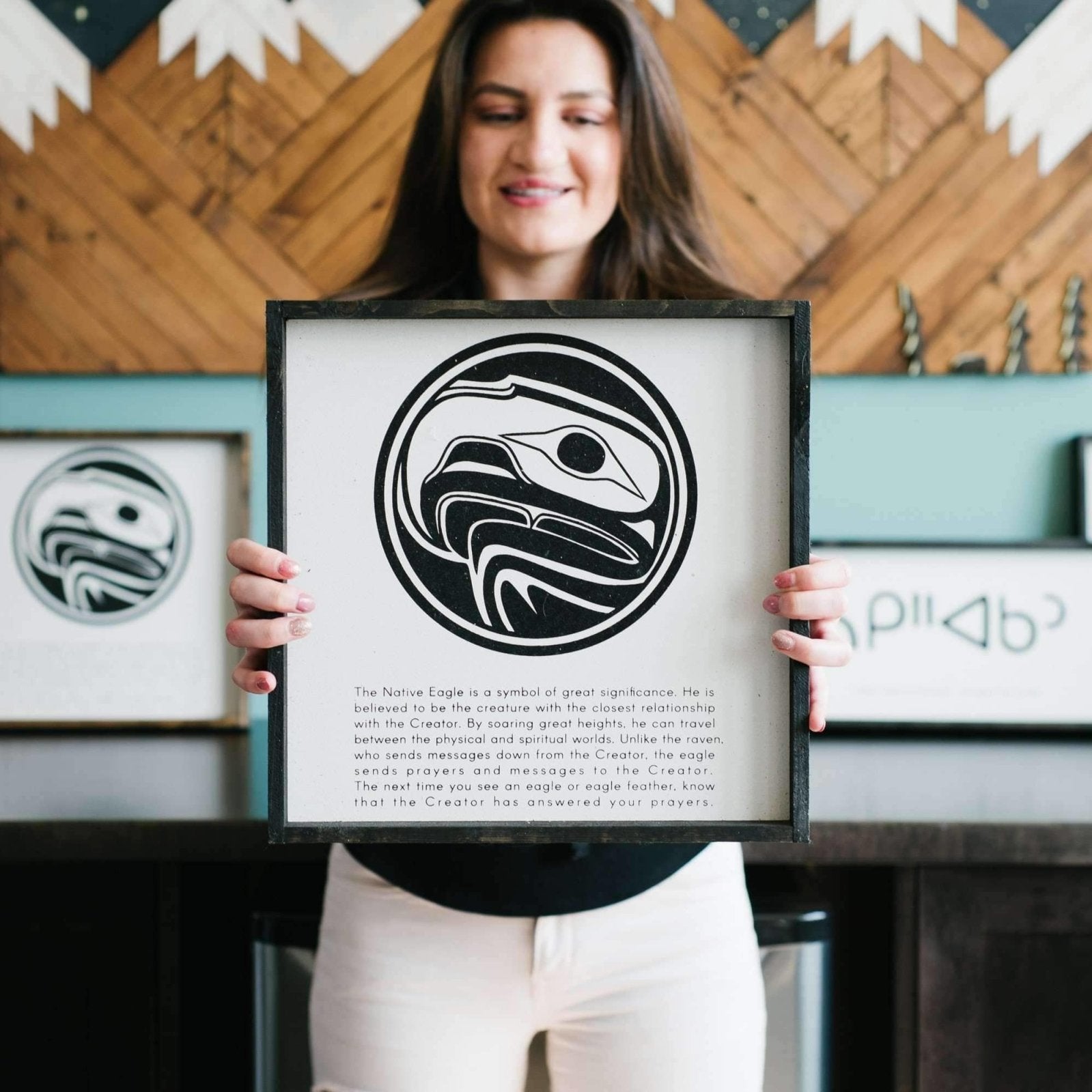 The Native Eagle Symbol | Wood Sign - WilliamRaeDesigns