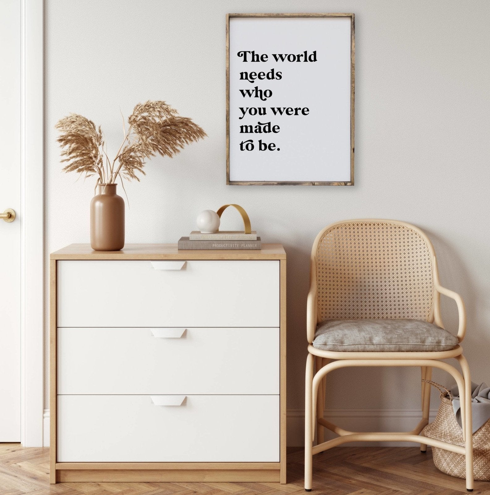 The World Needs Who You Were Made To Be | Wood Sign - WilliamRaeDesigns