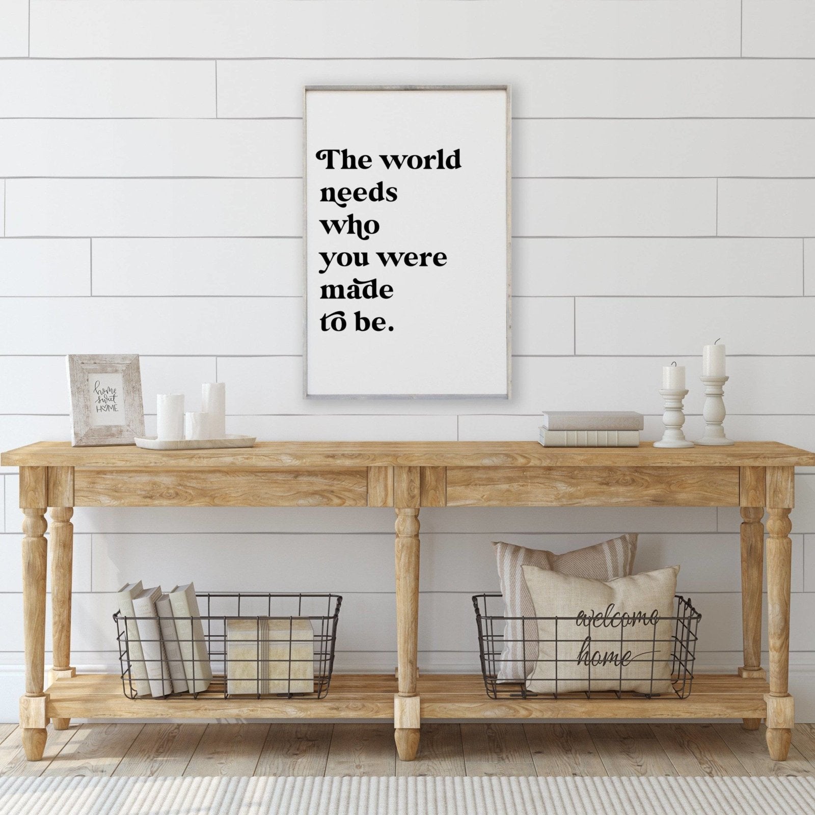 The World Needs Who You Were Made To Be | Wood Sign - WilliamRaeDesigns