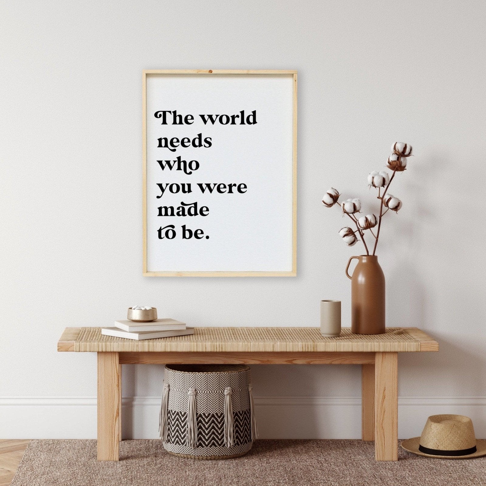 The World Needs Who You Were Made To Be | Wood Sign - WilliamRaeDesigns