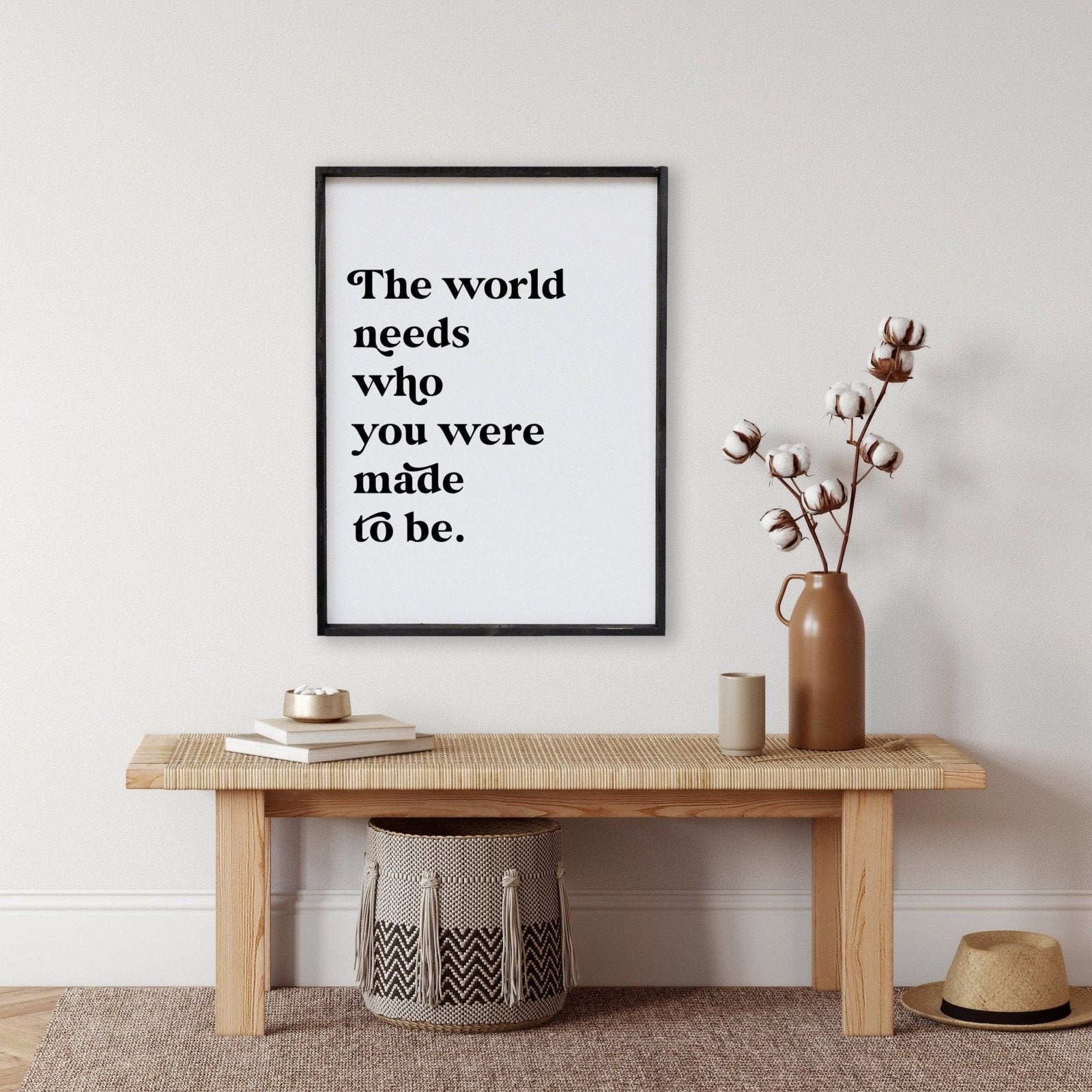 The World Needs Who You Were Made To Be | Wood Sign - WilliamRaeDesigns