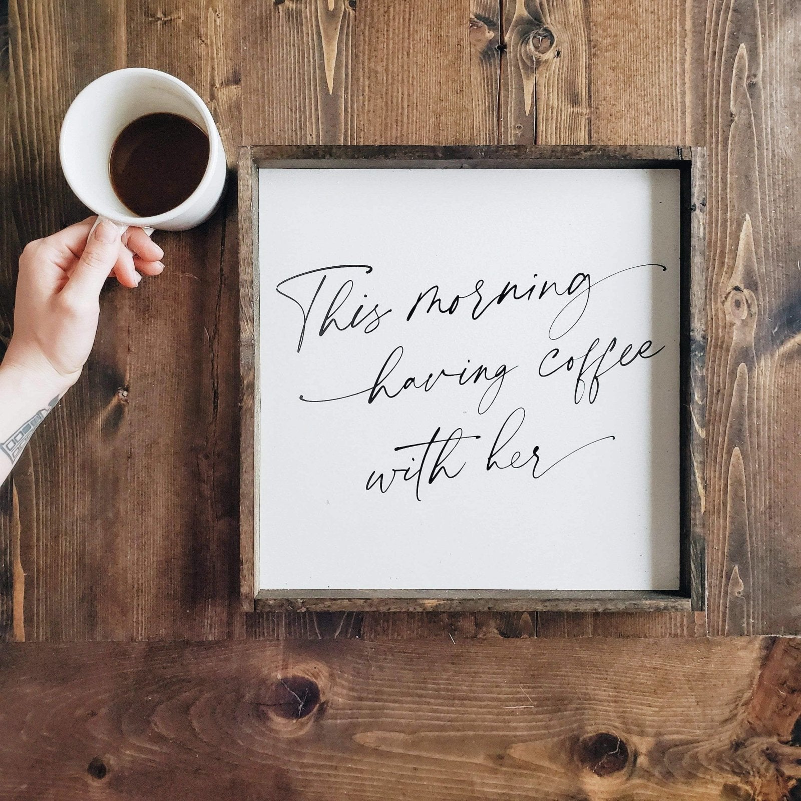 This Morning Having Coffee With Her - WilliamRaeDesigns