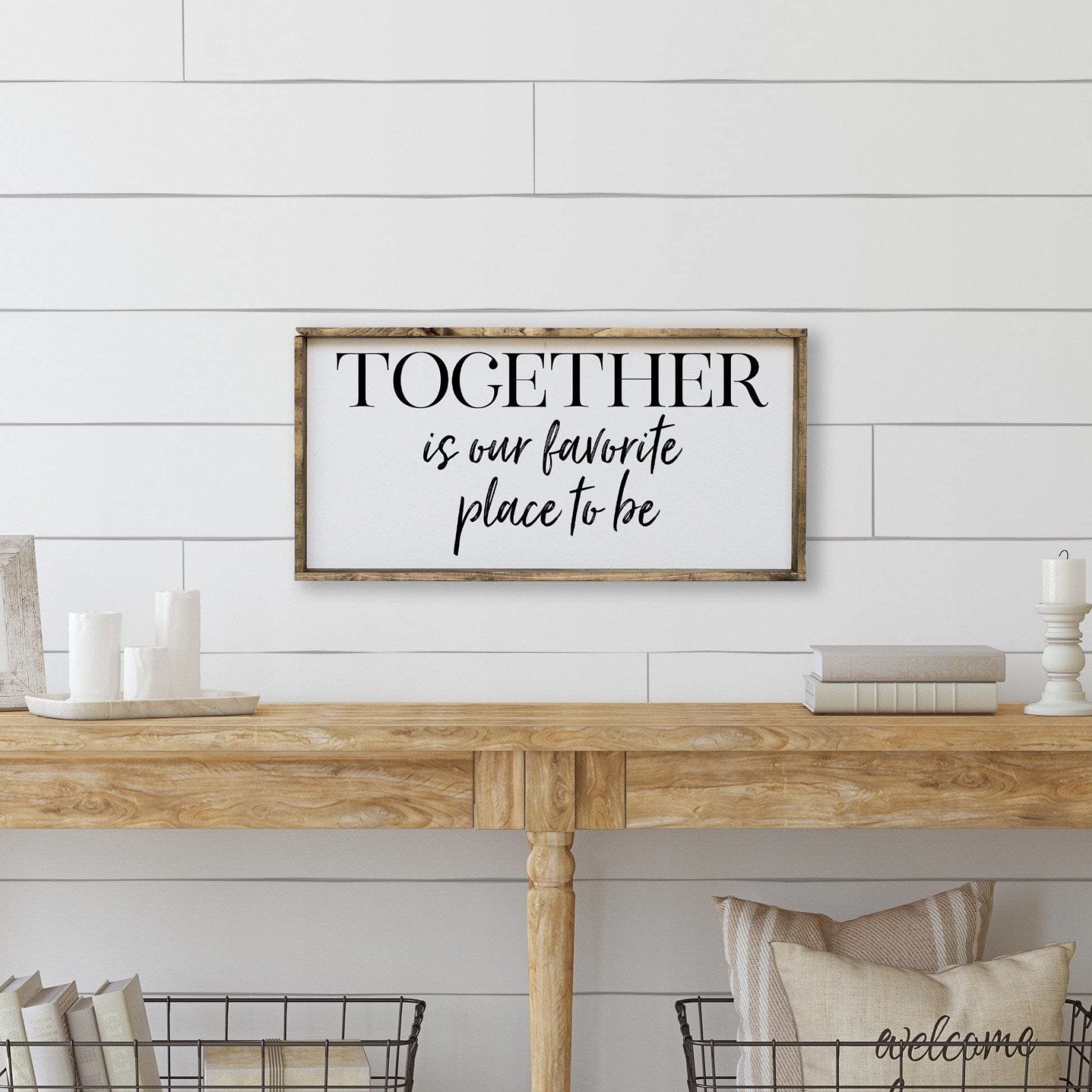 Together Is Our Favorite Place To Be | Wood Sign - WilliamRaeDesigns