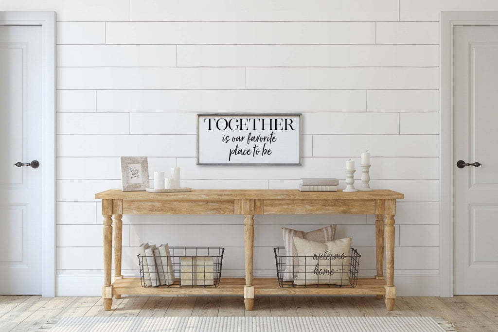 Together Is Our Favorite Place To Be | Wood Sign - WilliamRaeDesigns