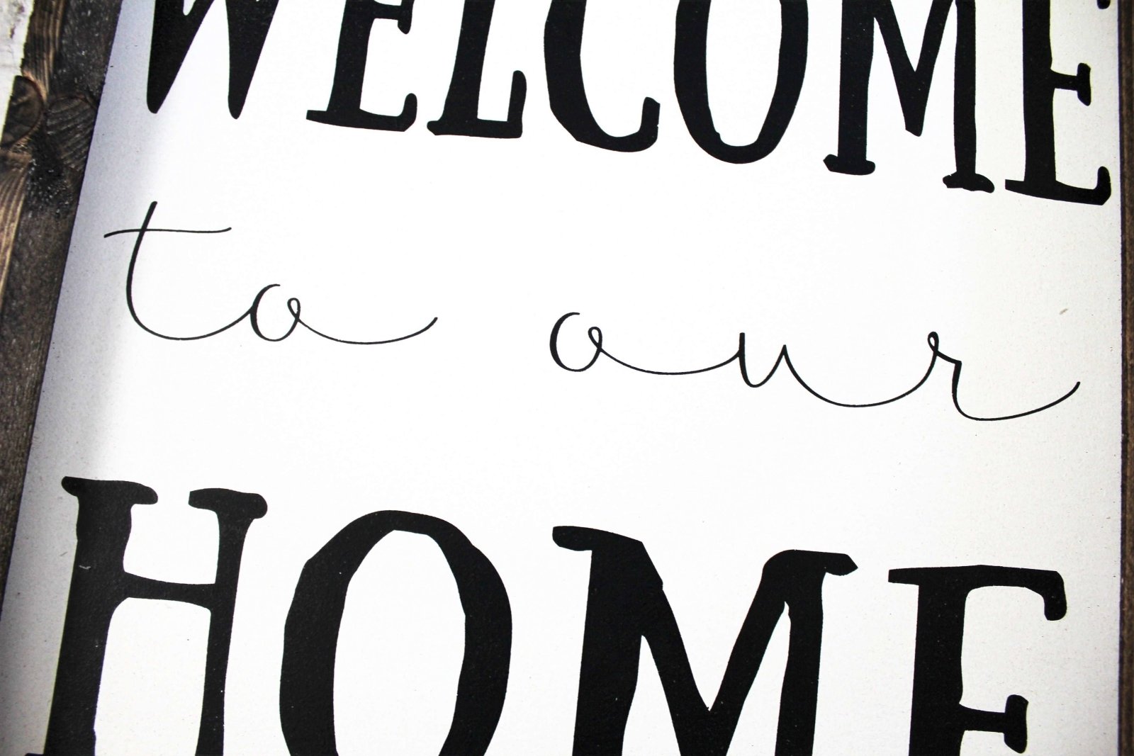 Welcome To Our Home | Wood Sign - WilliamRaeDesigns