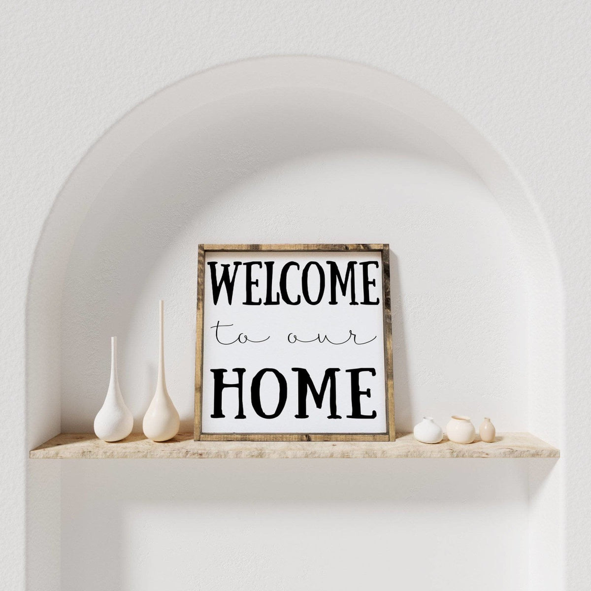 Welcome To Our Home Wood Sign - WilliamRaeDesigns
