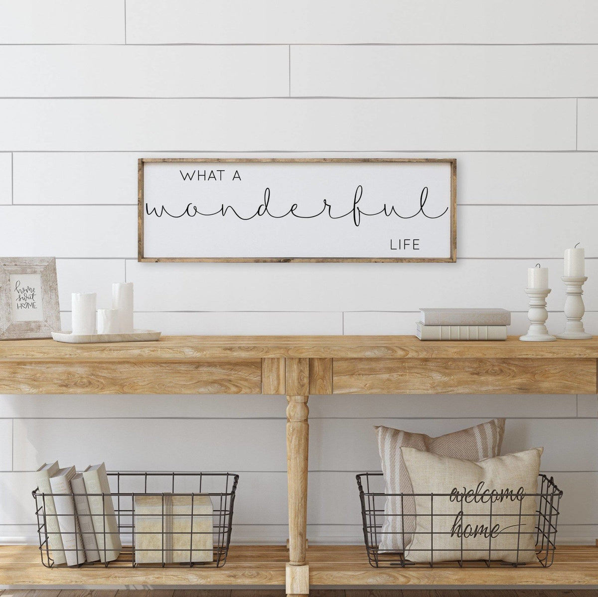 What A Wonderful Life Wood Sign - WilliamRaeDesigns