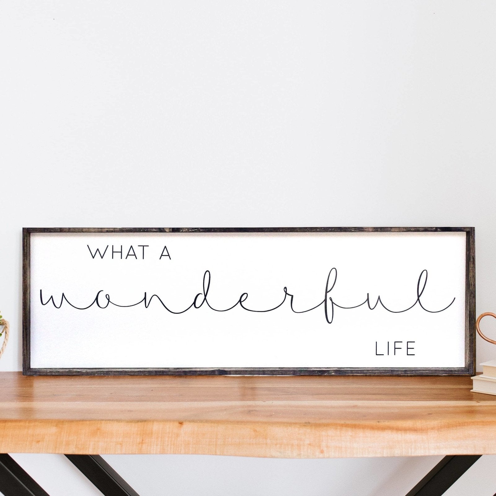 What A Wonderful Life | Wood Sign - WilliamRaeDesigns