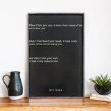 When I First Saw You ... | Wood Sign - WilliamRaeDesigns
