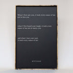 When I First Saw You ... | Wood Sign - WilliamRaeDesigns