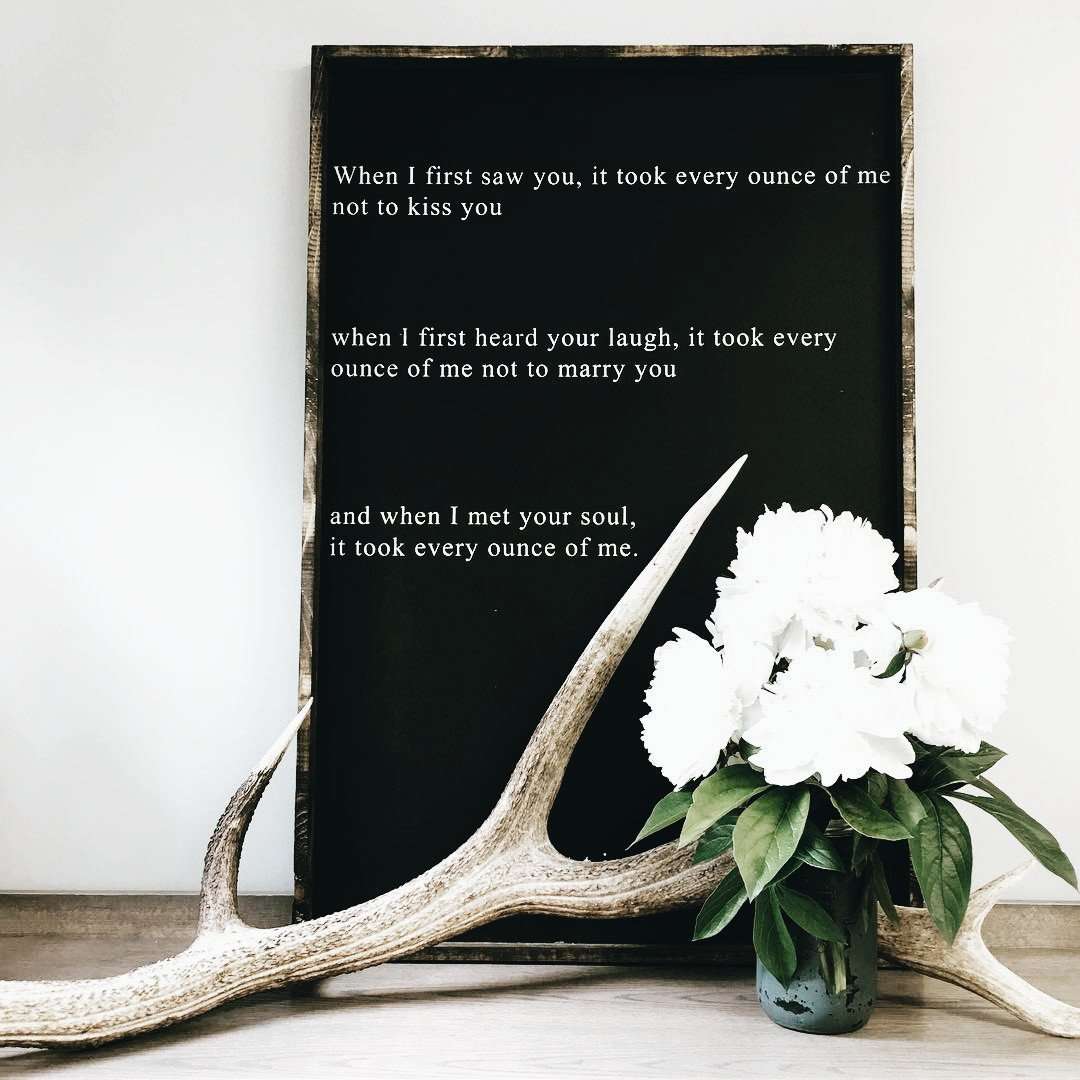 When I First Saw You ... | Wood Sign - WilliamRaeDesigns
