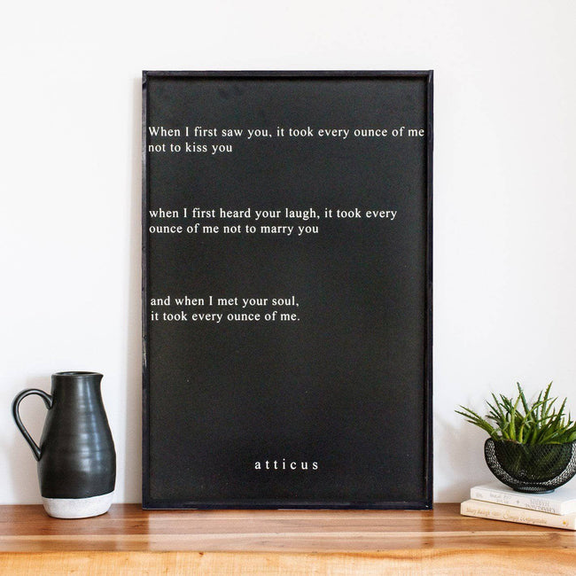 When I First Saw You ... | Wood Sign - WilliamRaeDesigns