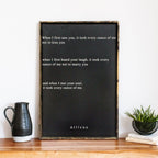 When I First Saw You ... | Wood Sign - WilliamRaeDesigns