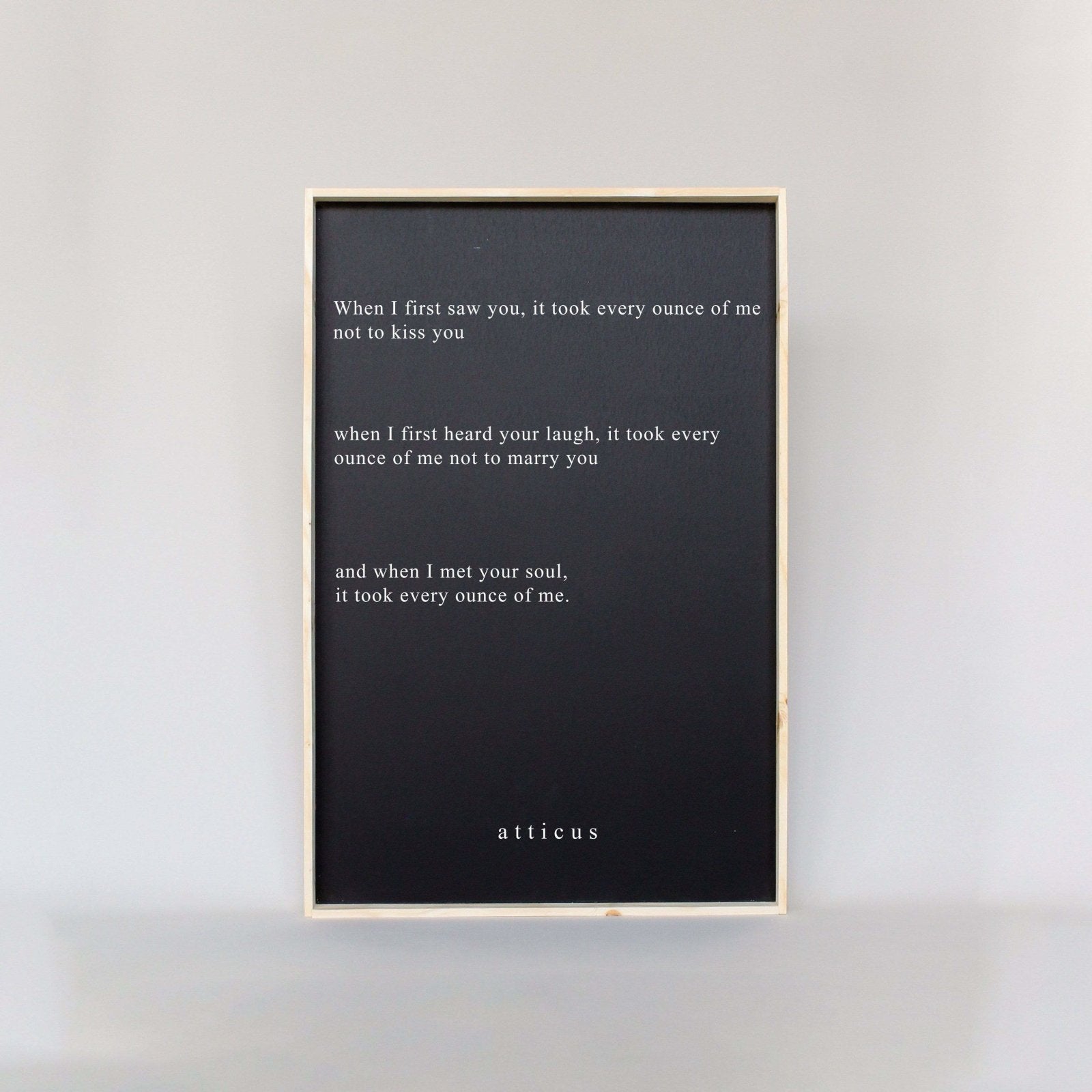 When I First Saw You ... | Wood Sign - WilliamRaeDesigns