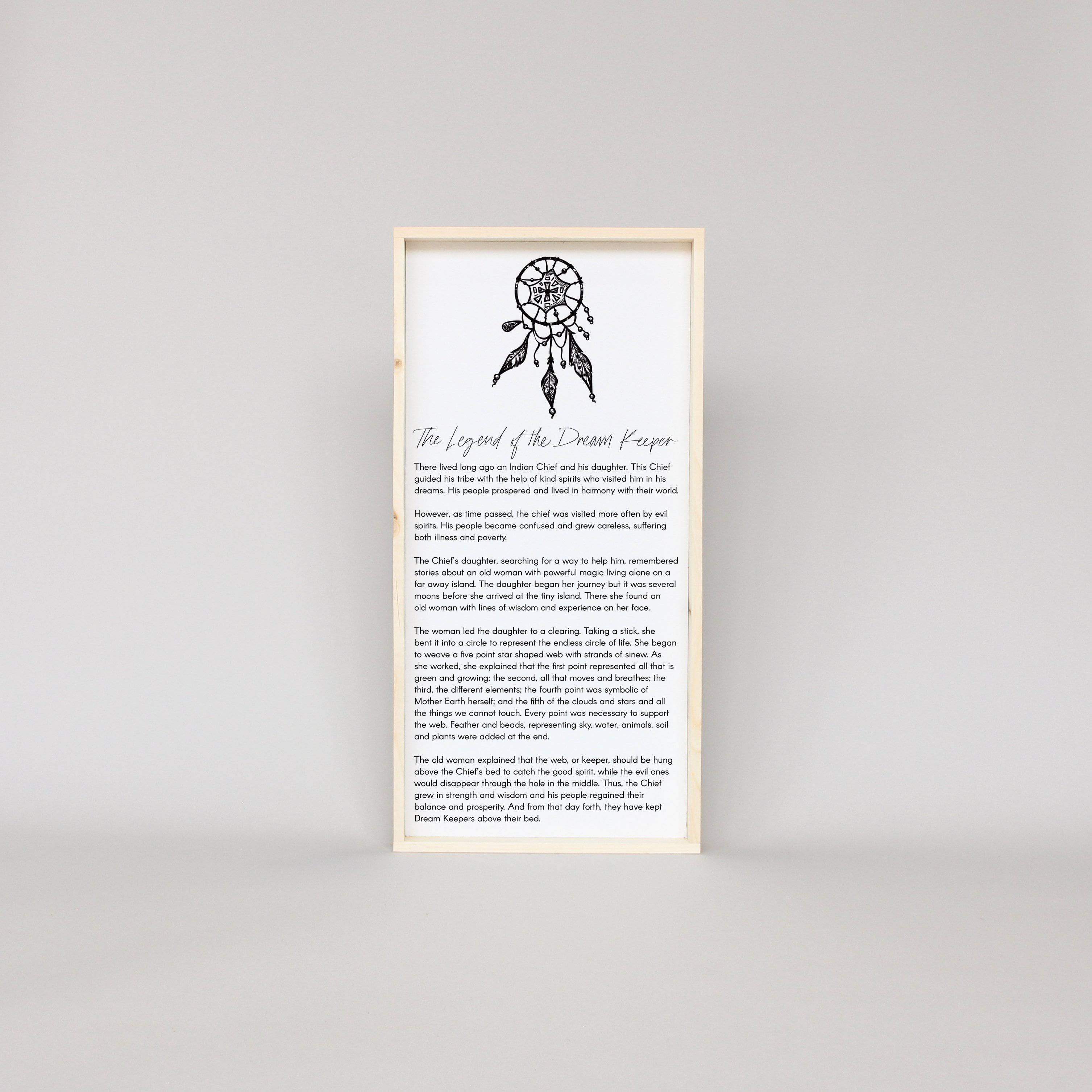 The Legend of the Dream Keeper | Wood Sign farmhouse signs, rustic signs, joanna gaines style signs, farmhouse decor, Farmhouse style