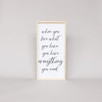 When You Love What You Have, You Have Everything You Need | Wood Sign farmhouse signs, rustic signs, joanna gaines style signs, farmhouse decor, Farmhouse style