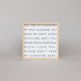 You Are My Sunshine | Wood Sign - WilliamRaeDesigns