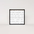 You Are My Sunshine | Wood Sign - WilliamRaeDesigns