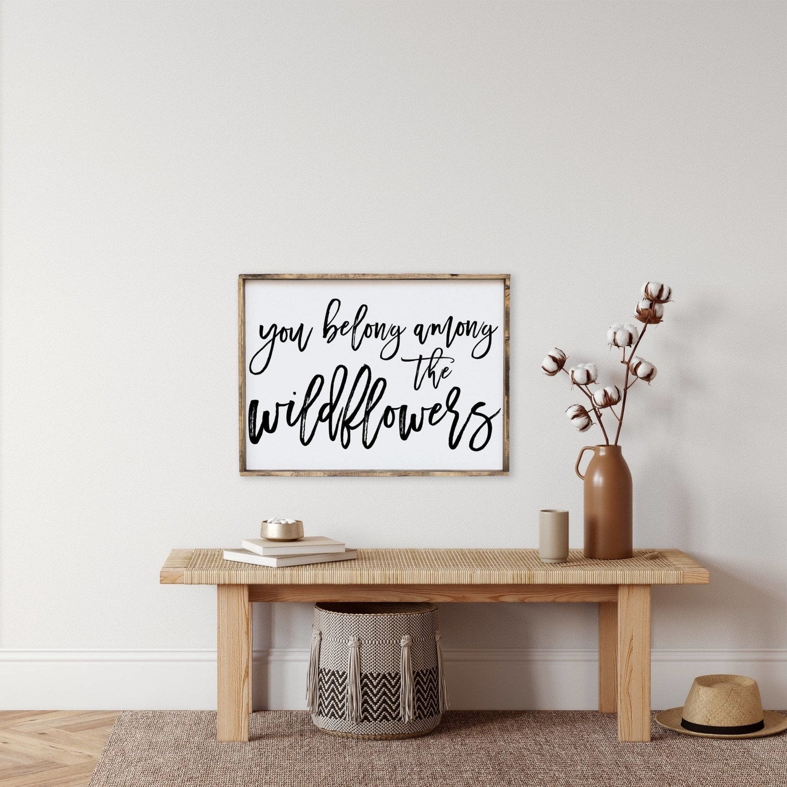 You Belong Among The Wildflowers | Wood Sign - WilliamRaeDesigns